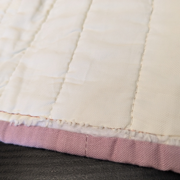 🩷🤍 Home Crafted Floral Patchwork Cropped Quilted Vest, S/M - Picture 8 of 8